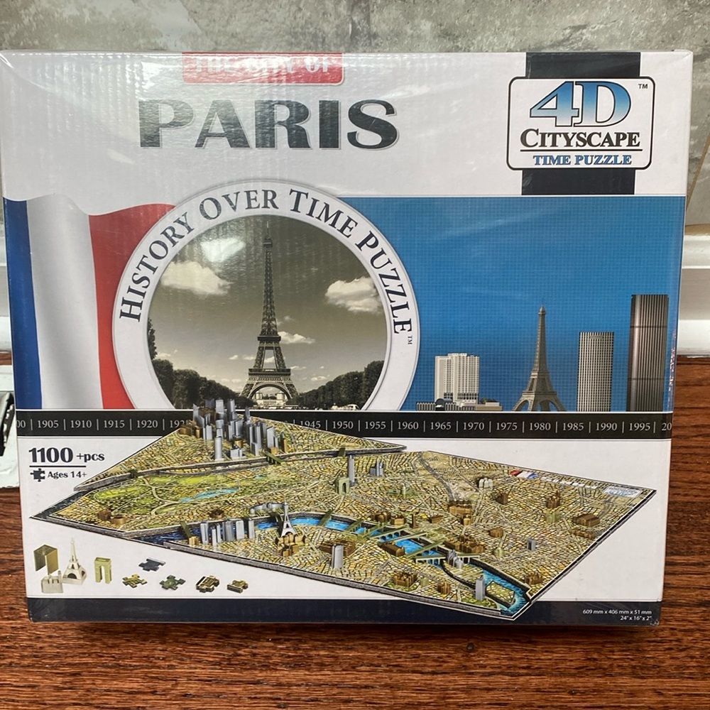 The City of Paris HISTORY OVER TIME 4D Cityscape Puzzle